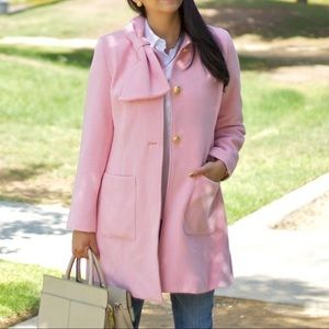 CAbi Blush Trench Coat with Gold Accents